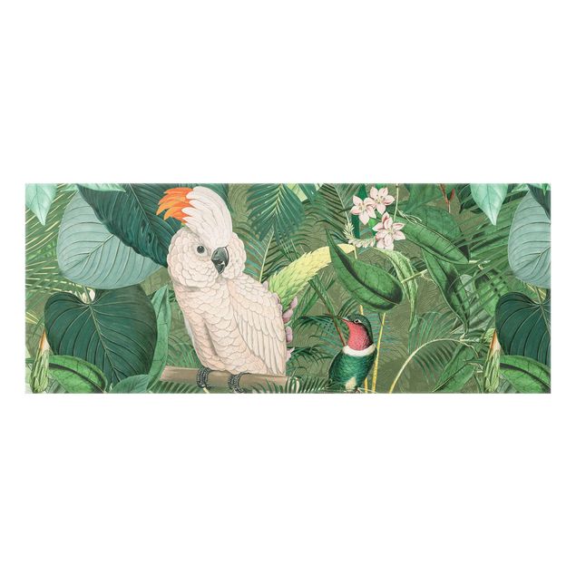 Bilder Andrea Haase Vintage Collage - Kakadu und Kolibri