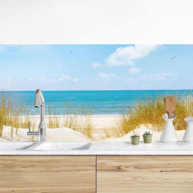 Wanddeko Küche Strand an der Nordsee