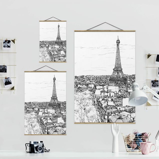 Wandbilder Stadtstudie - Paris