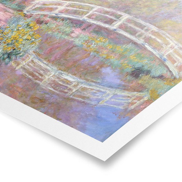 Wandbilder Landschaften Claude Monet - Brücke Monets Garten