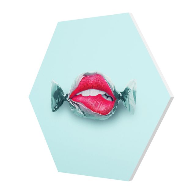 Jonas Loose Kunstdrucke Bonbon mit Lippen