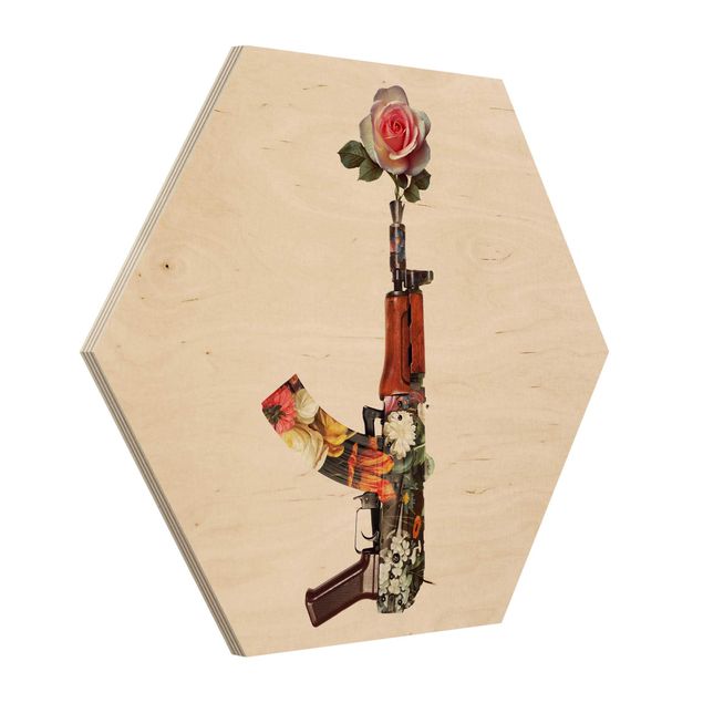 Jonas Loose Kunstdrucke Waffe mit Rose