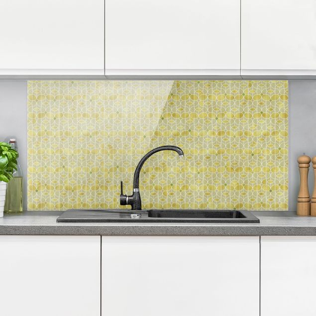 Wanddeko Küche Art Deco Schmetterling Muster