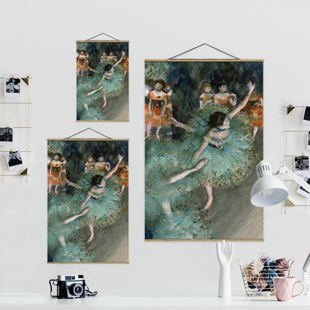 Wandbilder Portrait Edgar Degas - Tänzerinnen in Grün
