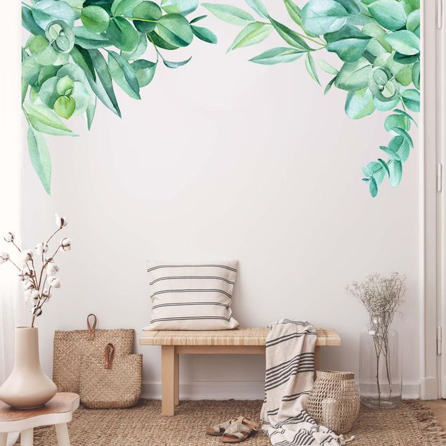 Autocolantes de parede plantas Aquarell Eukalyptus Ornament XXL