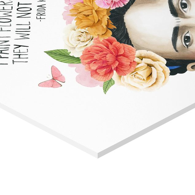 Bilder Hexagon Fridas Gedanken - Blumen