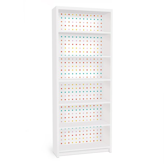 Möbelfolie für IKEA Billy Regal - Klebefolie No.UL748 Little Dots