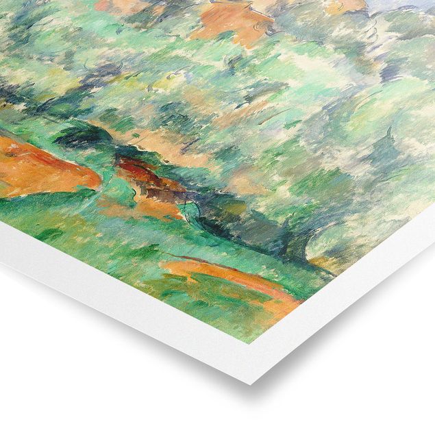 Wandbilder Landschaften Paul Cézanne - Haus auf Anhöhe
