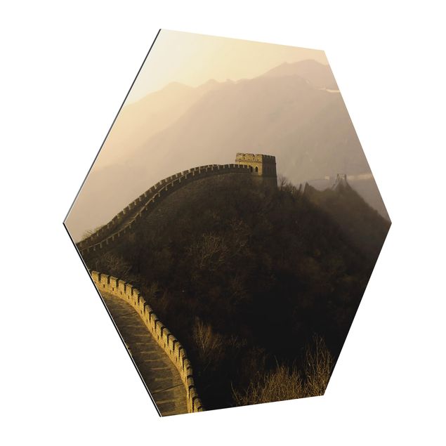Wandbilder Landschaften Sonnenaufgang über der chinesischen Mauer