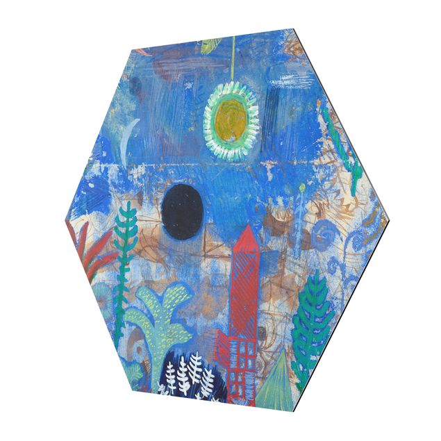Wandbilder Blau Paul Klee - Versunkene Landschaft