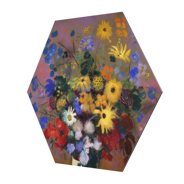 Wandbilder Bunt Odilon Redon - Blumen in einer Vase