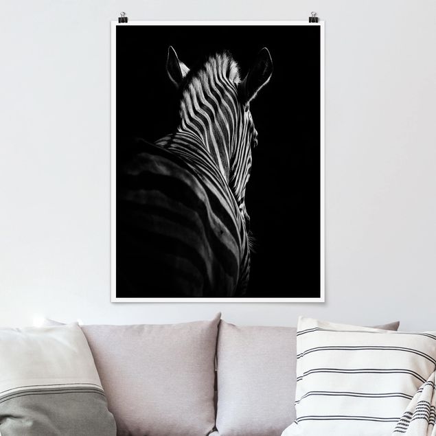 Küche Dekoration Dunkle Zebra Silhouette