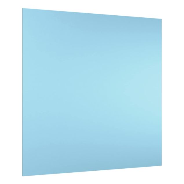 Glas Spritzschutz - Pastellblau - Quadrat - 1:1