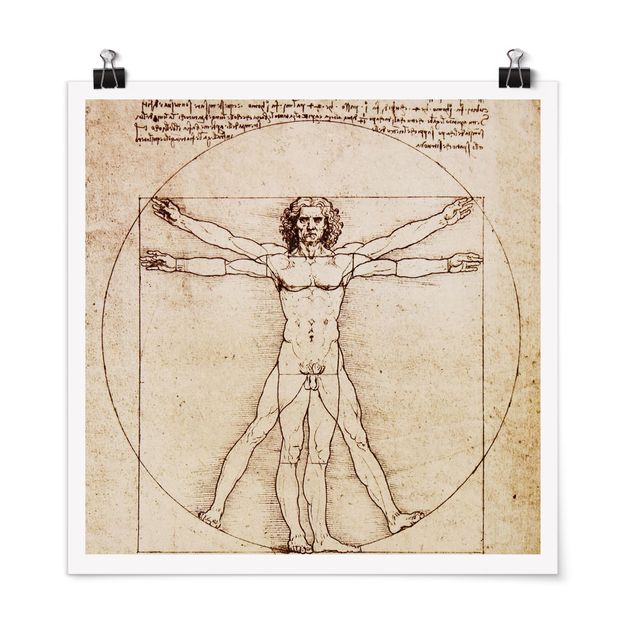 Poster mit Spruch Da Vinci