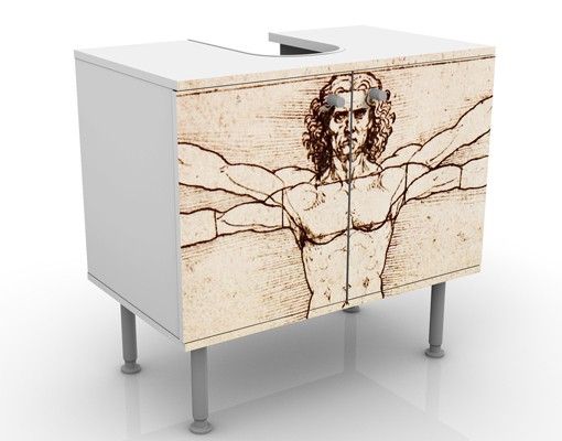 Waschbeckenunterschrank - Da Vinci - Badschrank Beige Braun