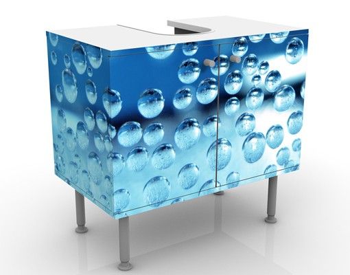 Waschbeckenunterschrank - Dark Bubbles - Badschrank Blau