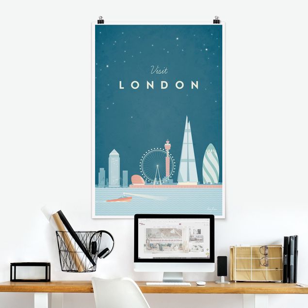 Küche Dekoration Reiseposter - London