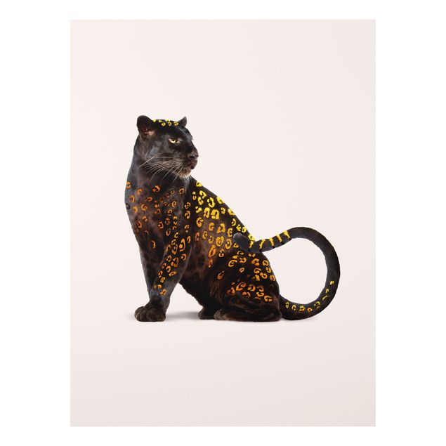 Wandbilder Kunstdrucke Goldener Panther