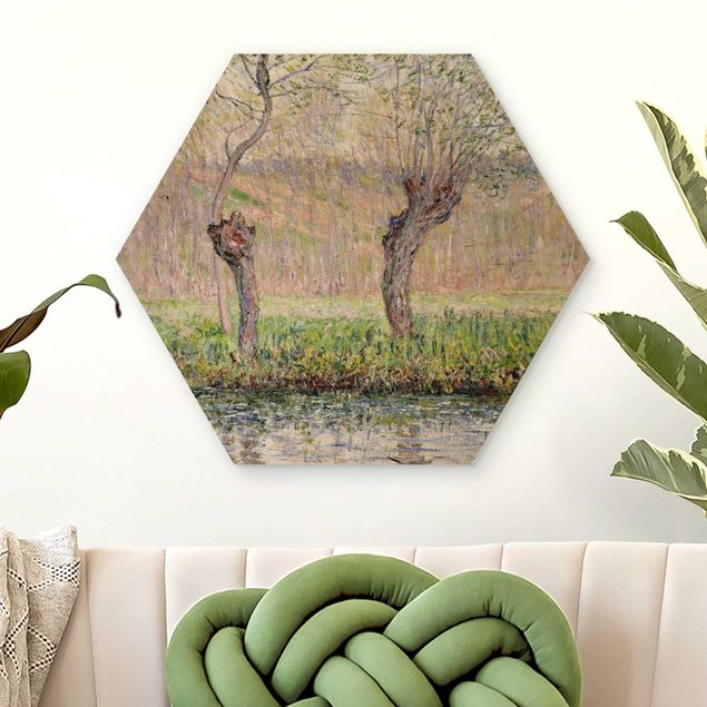 Küche Dekoration Claude Monet - Weidenbäume Frühling