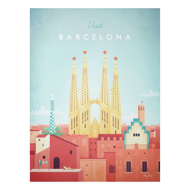 Wandbilder Architektur & Skyline Reiseposter - Barcelona