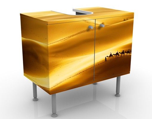 Waschbeckenunterschrank Motiv Golden Dunes