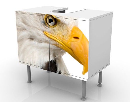Waschbeckenunterschrank - Eye Of The Eagle - Badschrank Weiß