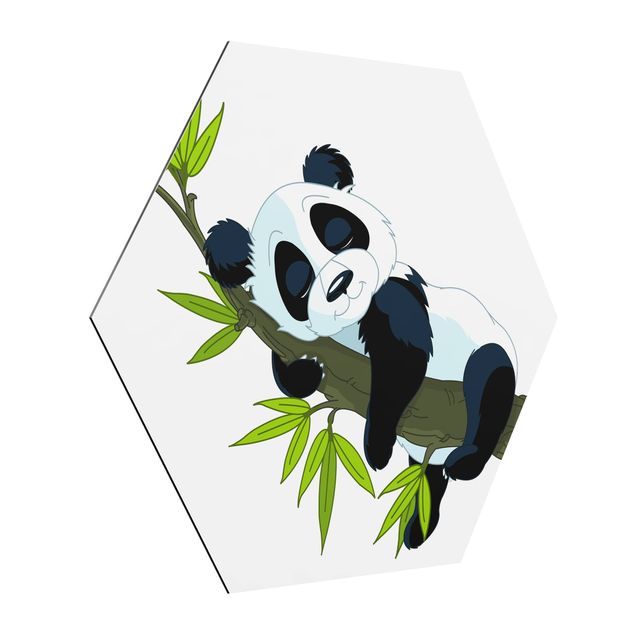 Wandbilder Landschaften Schlafender Panda