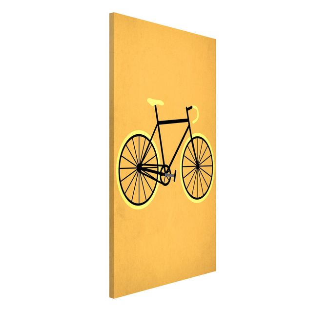Küche Dekoration Fahrrad in Gelb