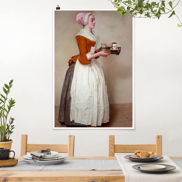 Wanddeko Küche Jean Etienne Liotard - Das Schokoladenmädchen