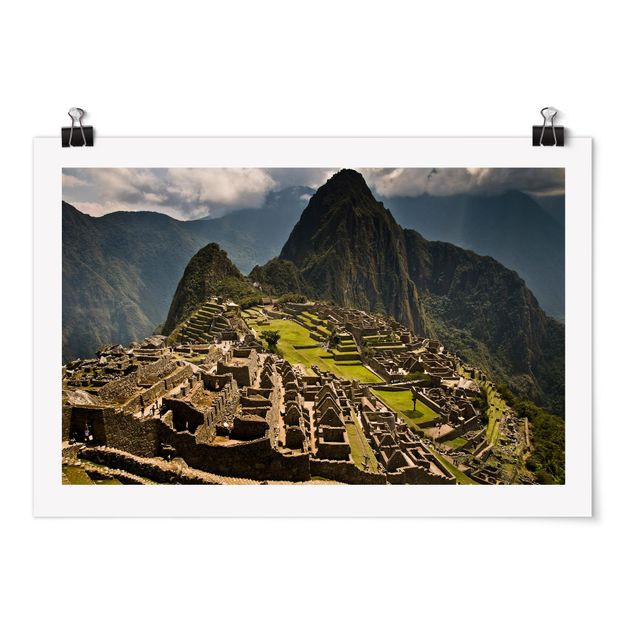 Poster Skylines Machu Picchu