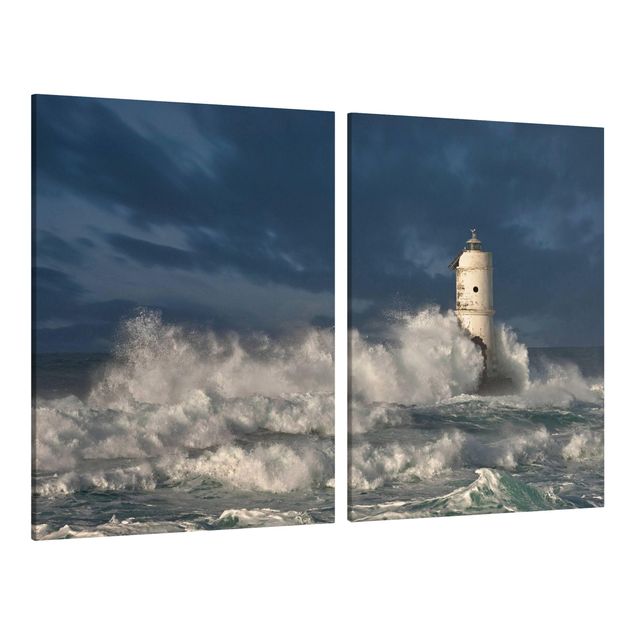 Wandbilder Meer Leuchtturm auf Sardinien