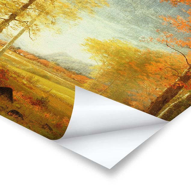 Kunstdrucke Poster Albert Bierstadt - Herbst in Oneida County, New York