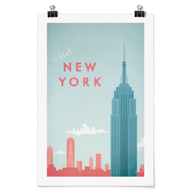 Wandbilder Architektur & Skyline Reiseposter - New York
