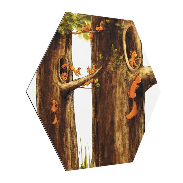 Wandbilder Natur Zuhause der Einhörnchen