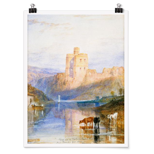 Poster Skylines William Turner - Norham Castle