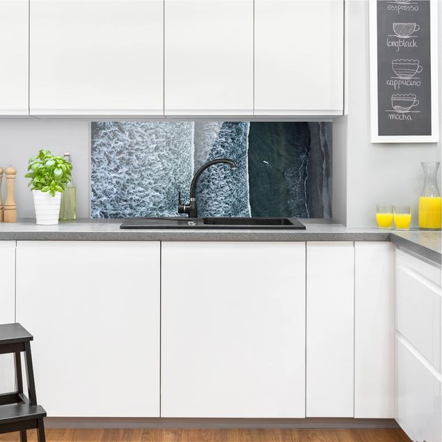 Spritzschutz Küche Glas Luftbild - Der Herausforderer