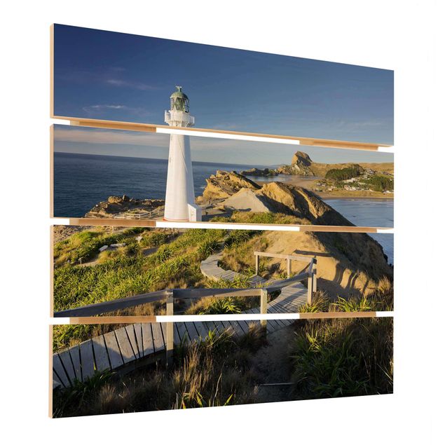 schöne Bilder Castle Point Leuchtturm Neuseeland