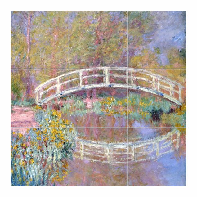 Klebefolien Claude Monet - Brücke Monets Garten