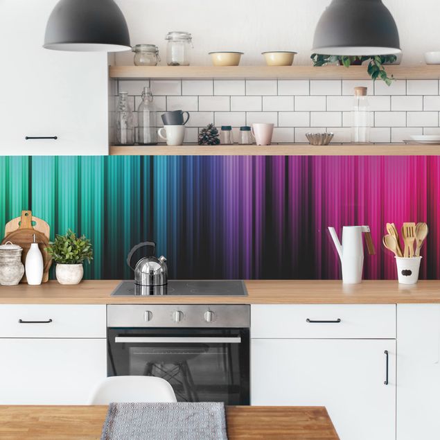 Spritzschutz Küche Glas Rainbow Display I