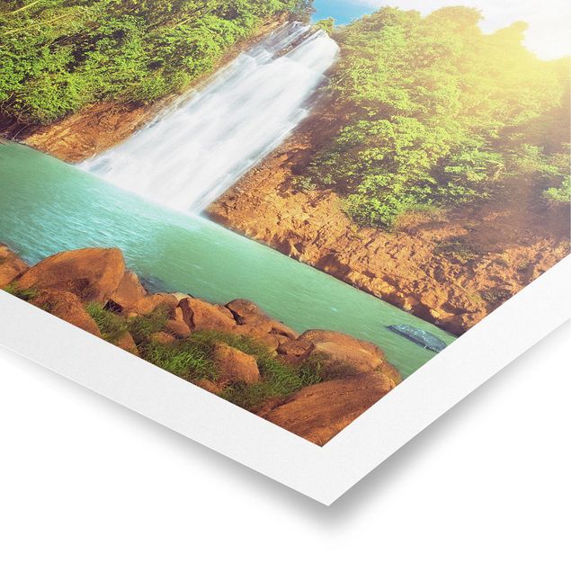 Wandbilder 3D Paradies Lagune