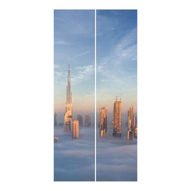Schiebevorhänge Dubai über den Wolken