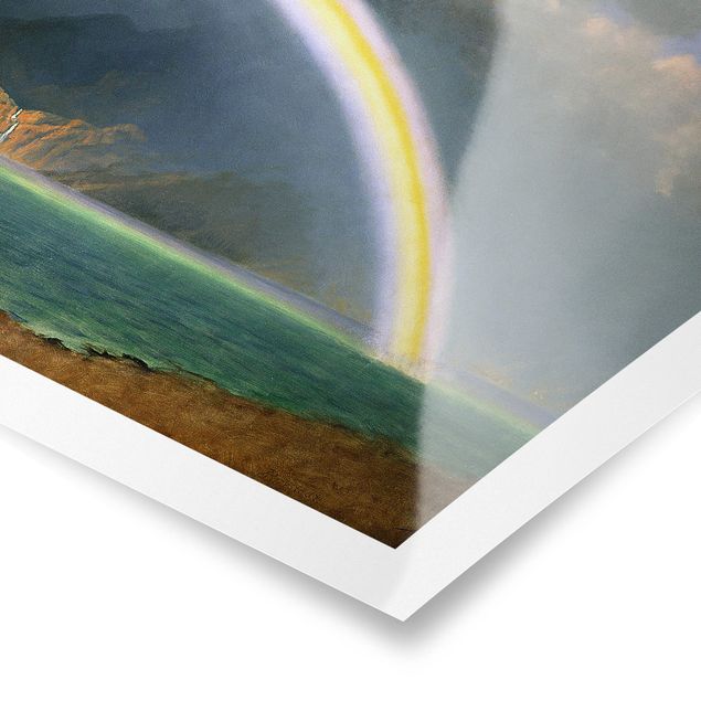 Poster Natur Albert Bierstadt - Regenbogen über Jenny Lake