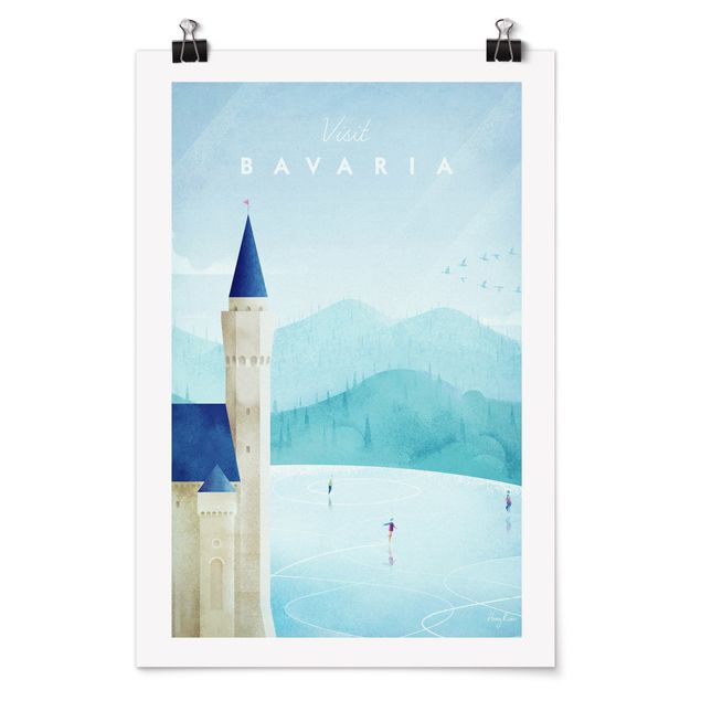Kunstkopie Poster Reiseposter - Bavaria
