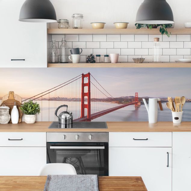 Küchenspiegel Glas Golden Gate Bridge in San Francisco