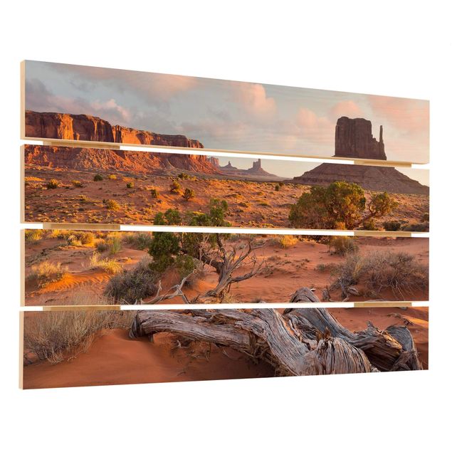 Bilder auf Holz Monument Valley Navajo Tribal Park Arizona