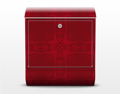 Briefkasten modern Rotes Orient Ornament
