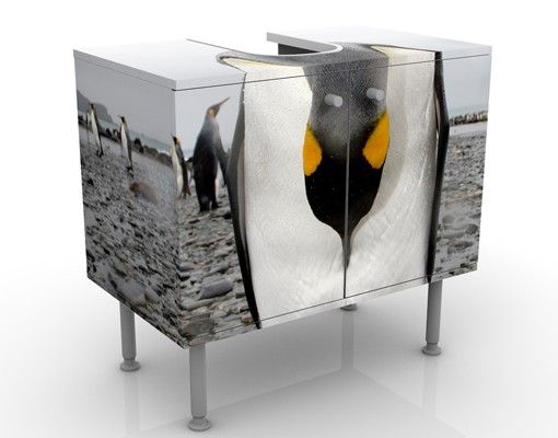 Waschbeckenunterschränke Grau Pinguin