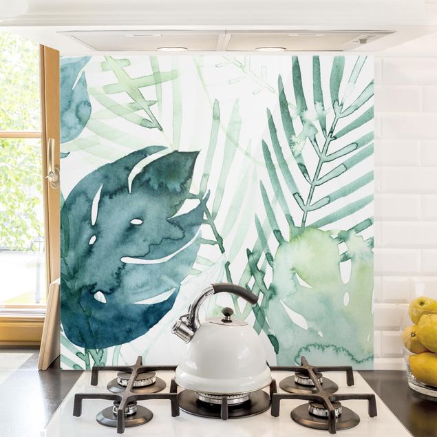 Küche Dekoration Palmwedel in Wasserfarbe I