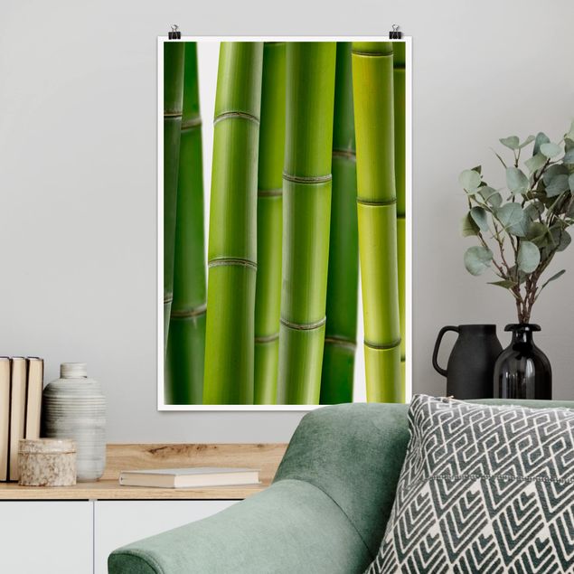 Wanddeko Küche Bambuspflanzen