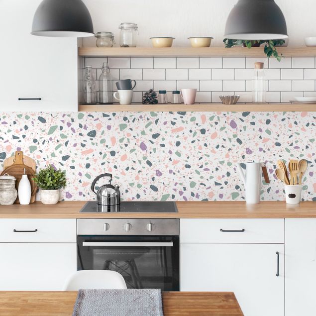 Küchenrückwand selbstklebend Detailliertes Terrazzo Muster Agrigento